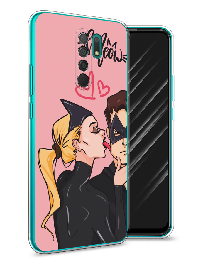 

Чехол Awog на Xiaomi Redmi 9 "Kiss of Cat Woman", Розовый;черный;бежевый, 38350-1