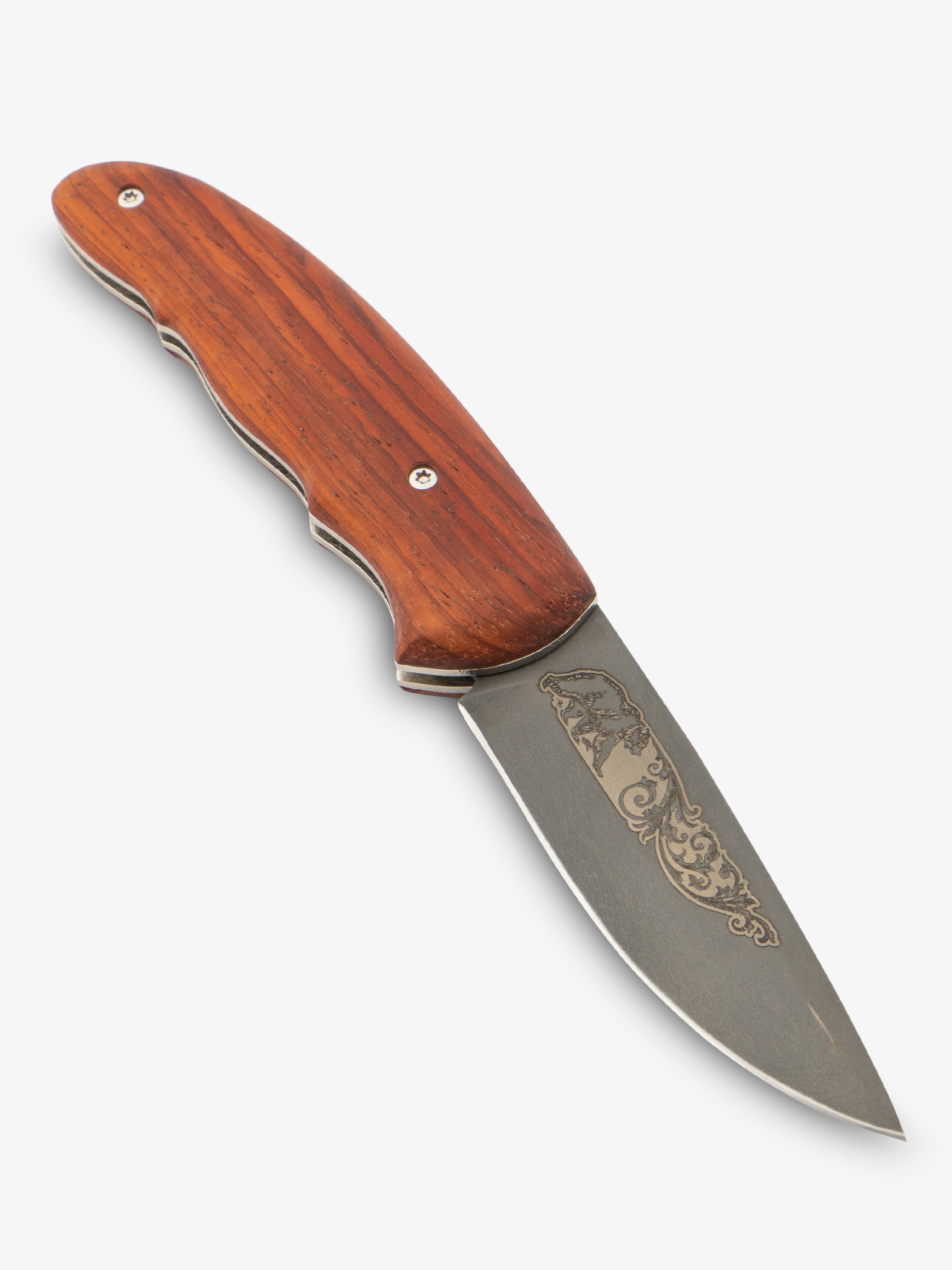 фото Нож «крестовский» (сталь x12мф, стабилизированный орех) великоросс