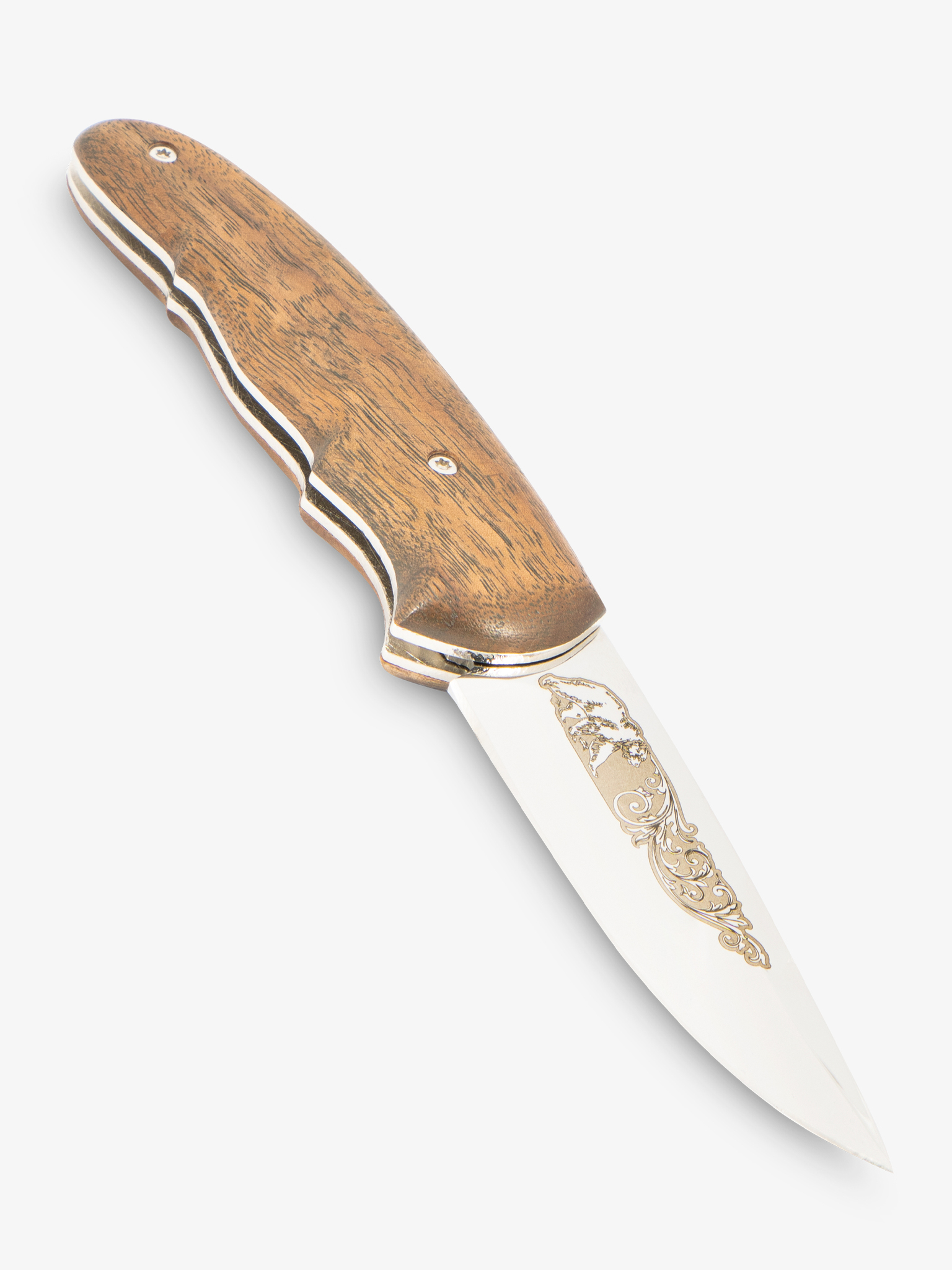 фото Нож «крестовский» (сталь 95х18, стабилизированный орех) великоросс