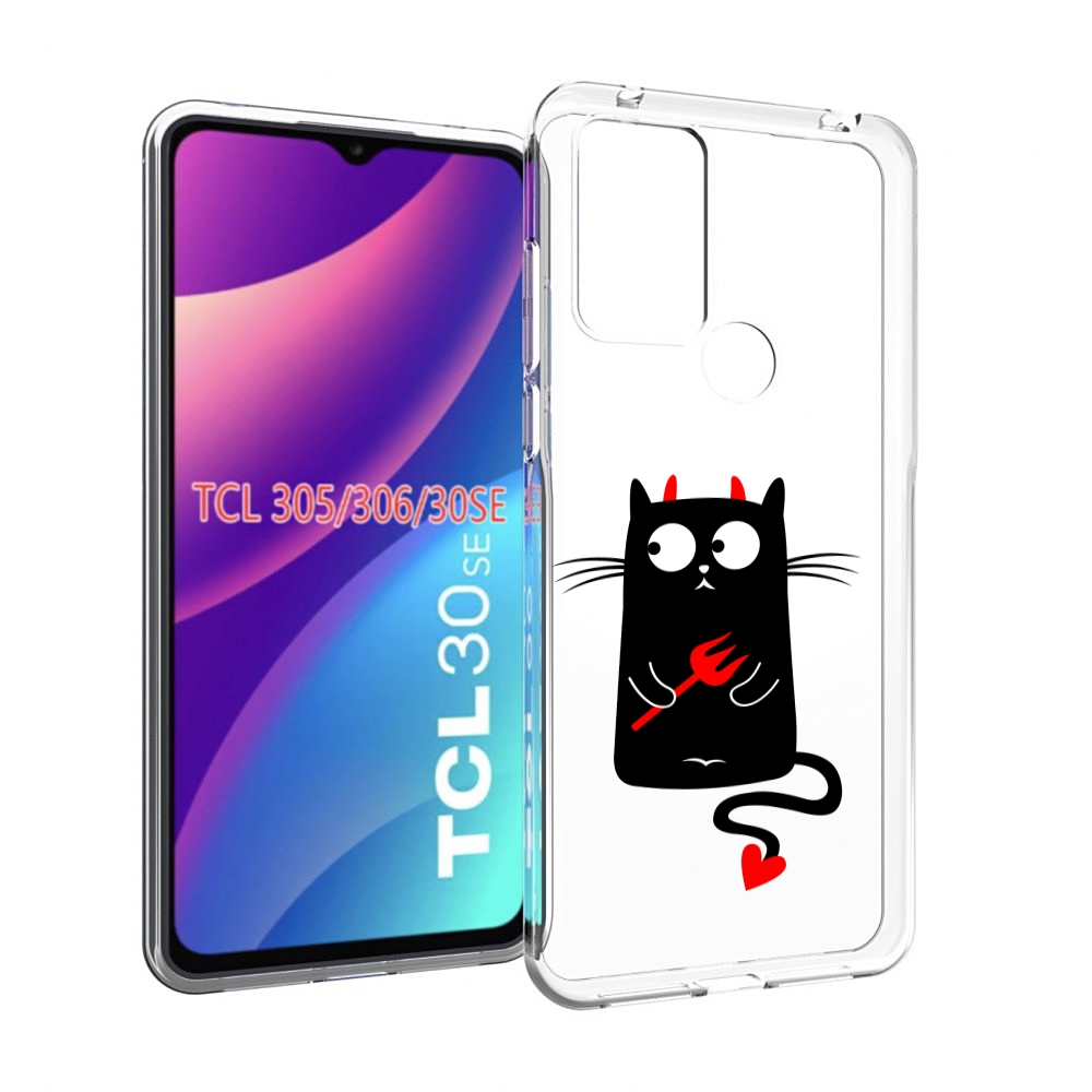 

Чехол MyPads Кот демон для TCL 30SE/305/306/30E, Tocco