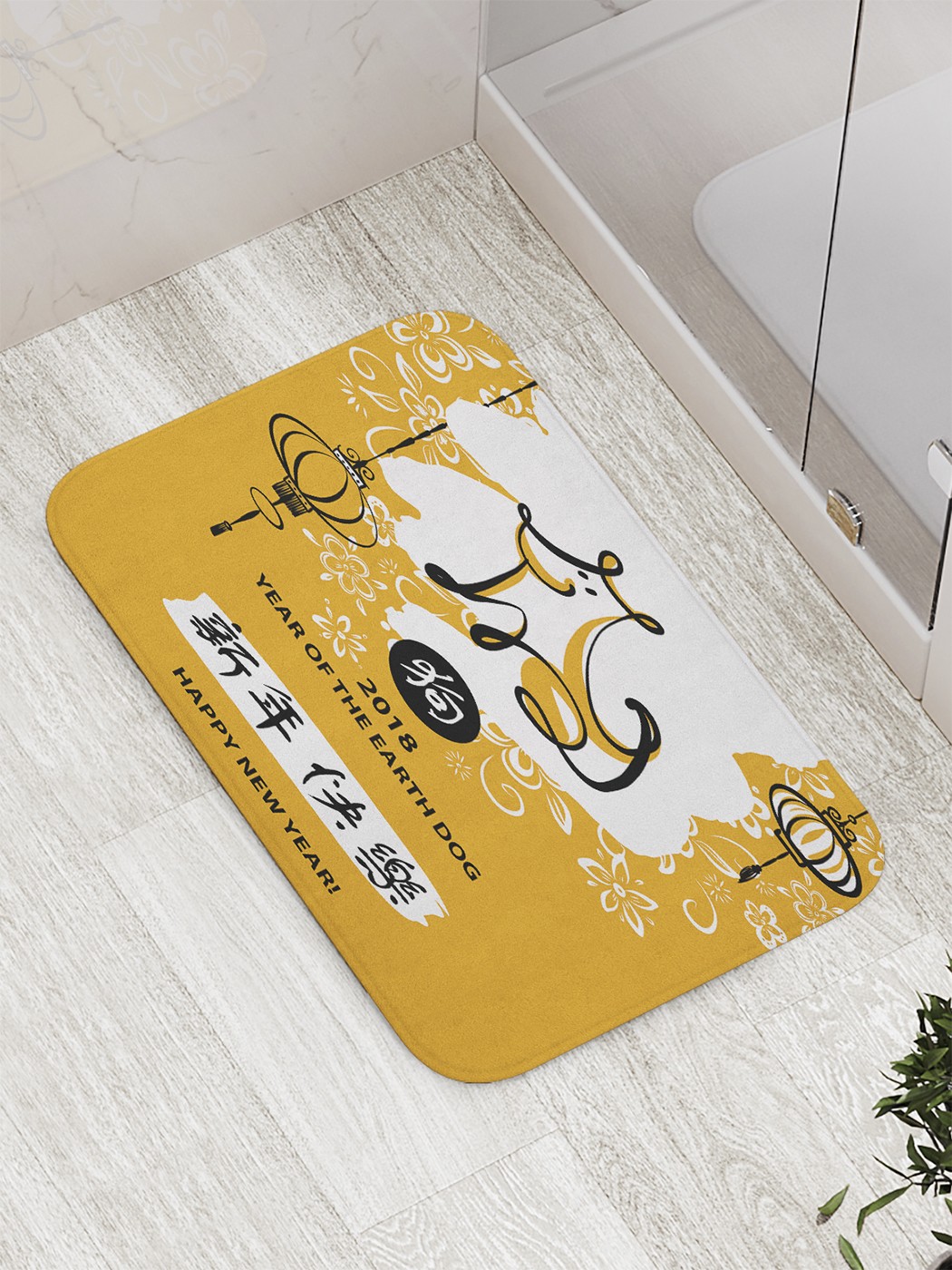 

Коврик противоскользящий для ванной, сауны, бассейна, 77х52 см bath_59918 JoyArty