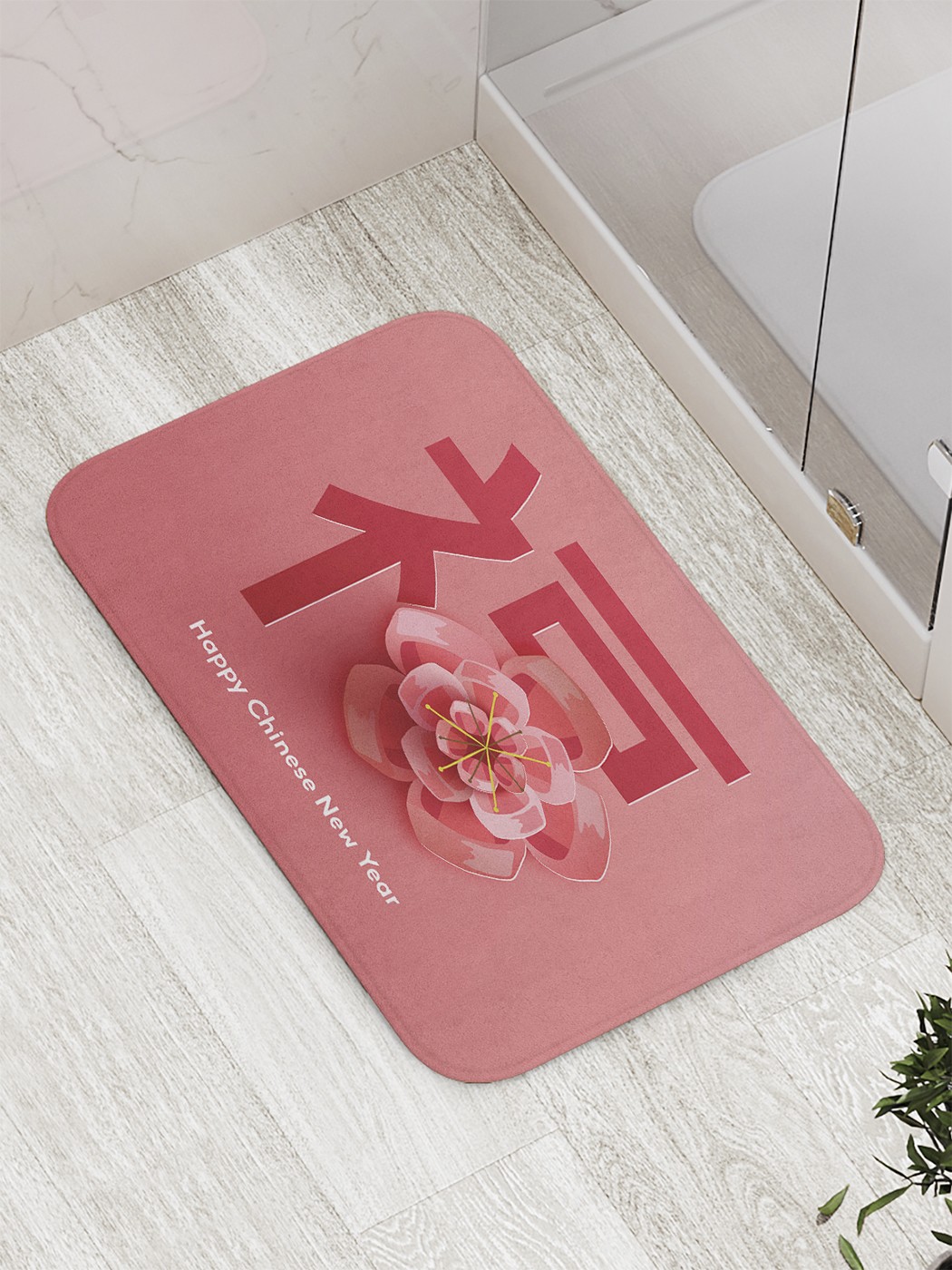 

Коврик противоскользящий для ванной, сауны, бассейна, 77х52 см bath_59908 JoyArty