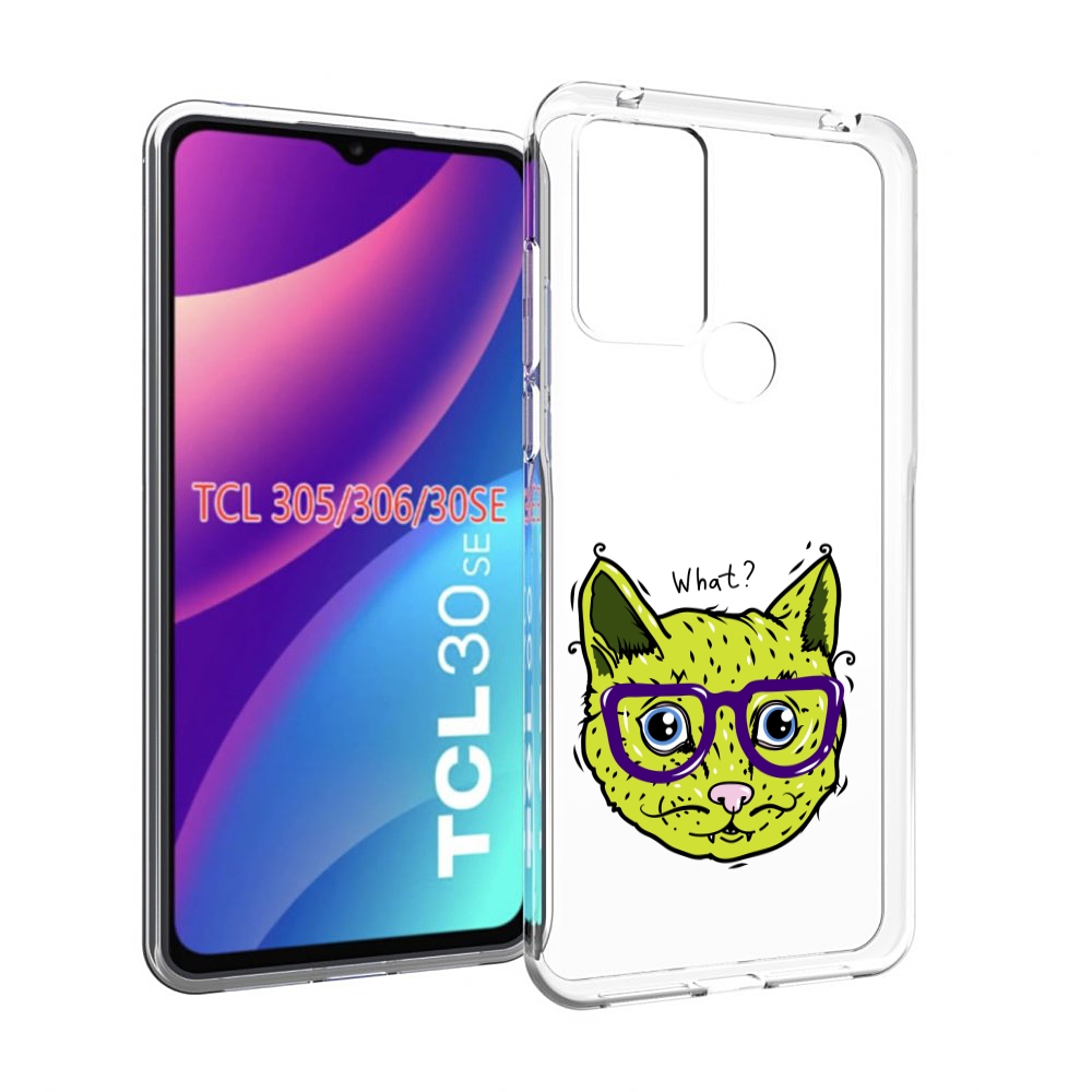

Чехол MyPads Зеленый кот для TCL 30SE/305/306/30E, Tocco