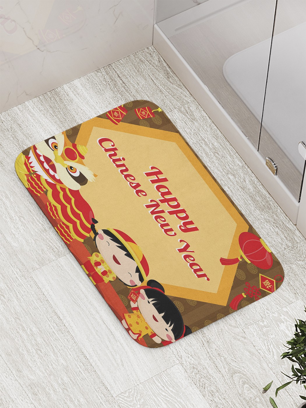 

Коврик противоскользящий для ванной, сауны, бассейна, 77х52 см bath_59902 JoyArty