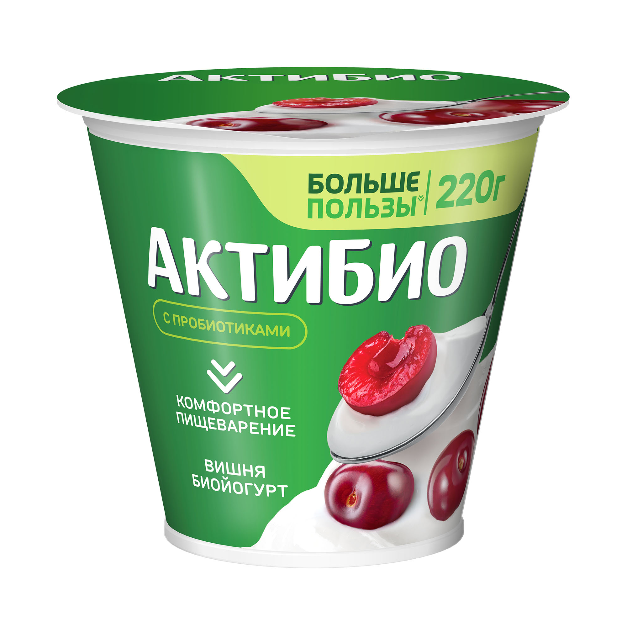 Йогурт АктиБио с вишней, 2,9%, 220 г