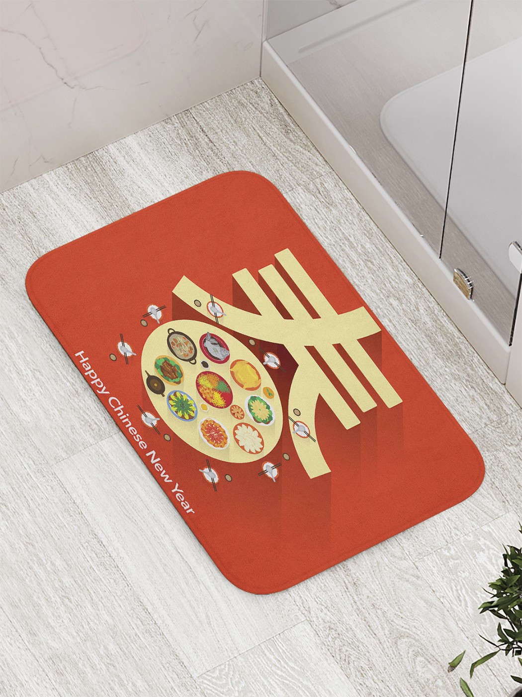 

Коврик противоскользящий для ванной, сауны, бассейна, 77х52 см bath_59899 JoyArty