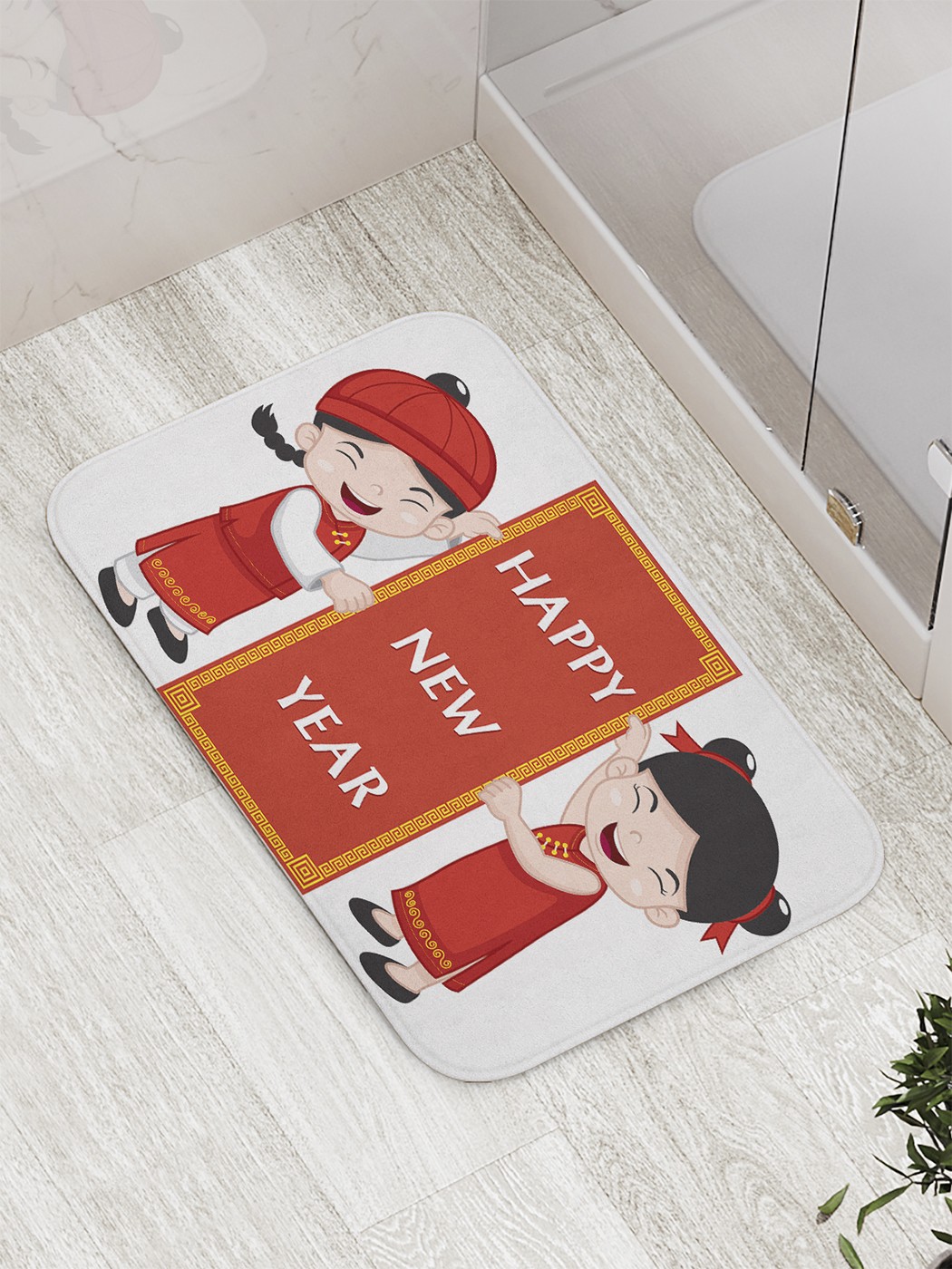 

Коврик противоскользящий для ванной, сауны, бассейна, 77х52 см bath_59895 JoyArty