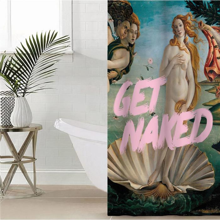 

Штора для ванной Этель "Get naked" 145x180 см, полиэстер, Разноцветный, Harmony