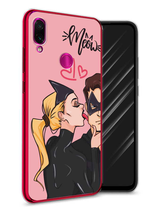 

Чехол Awog на Xiaomi Redmi Note 7 "Kiss of Cat Woman", Розовый;черный;бежевый, 34750-1