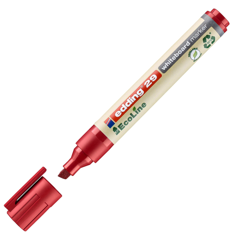 

Маркер для досок EDDING 29/2 Ecoline, 1-5 мм, красный, скош. наконеч, (2шт.)