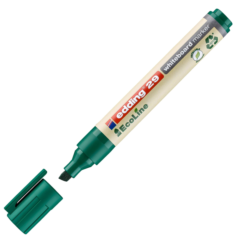 

Маркер для досок EDDING 29/4 Ecoline, 1-5 мм, зеленый, скош. наконеч, (2шт.)