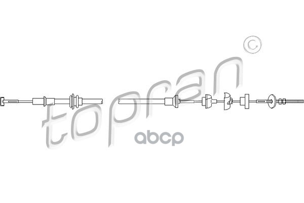 Трос Сцепления (Замена Для Hp-111790755) topran арт. 111790001