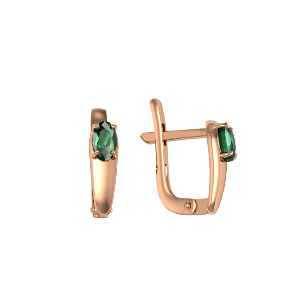 

Серьги из серебра ПРИВОЛЖСКИЙ ЮВЕЛИР 302292-IZ, изумруд, 302292-IZ