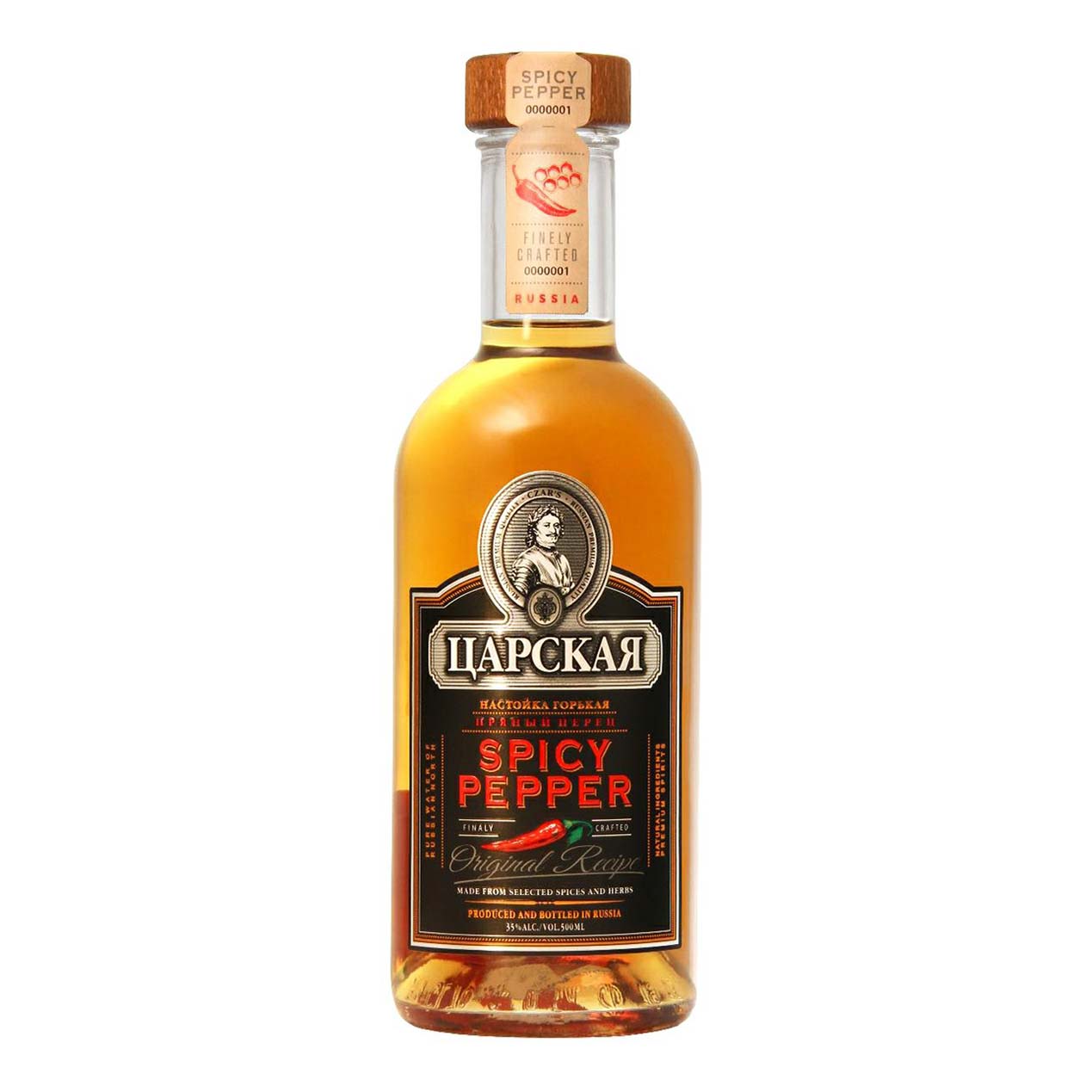 

Настойка Царская Пряный перец 35% 0,5 л