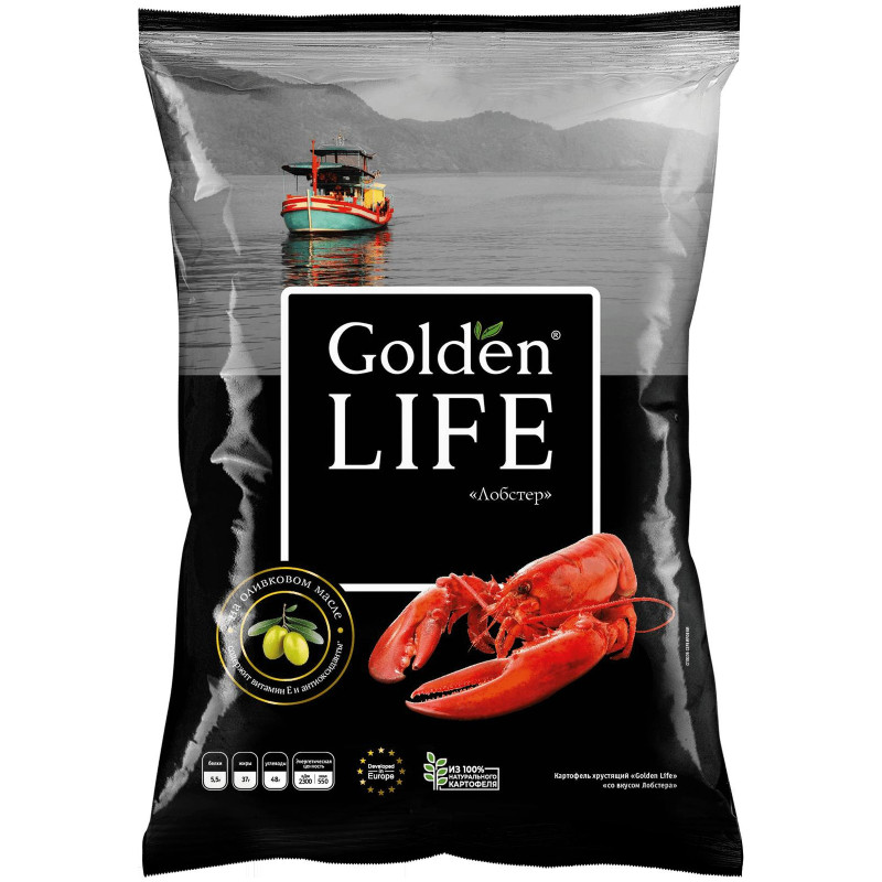 Чипсы картофельные Golden Life лобстер 90 г