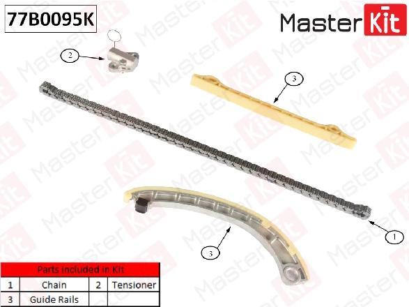

Комплект цепи ГРМ SUZUKI IGNIS II/JIMNY/SWIFT III/SX-4 M13A,M15A,M16A 01- 77B0095K