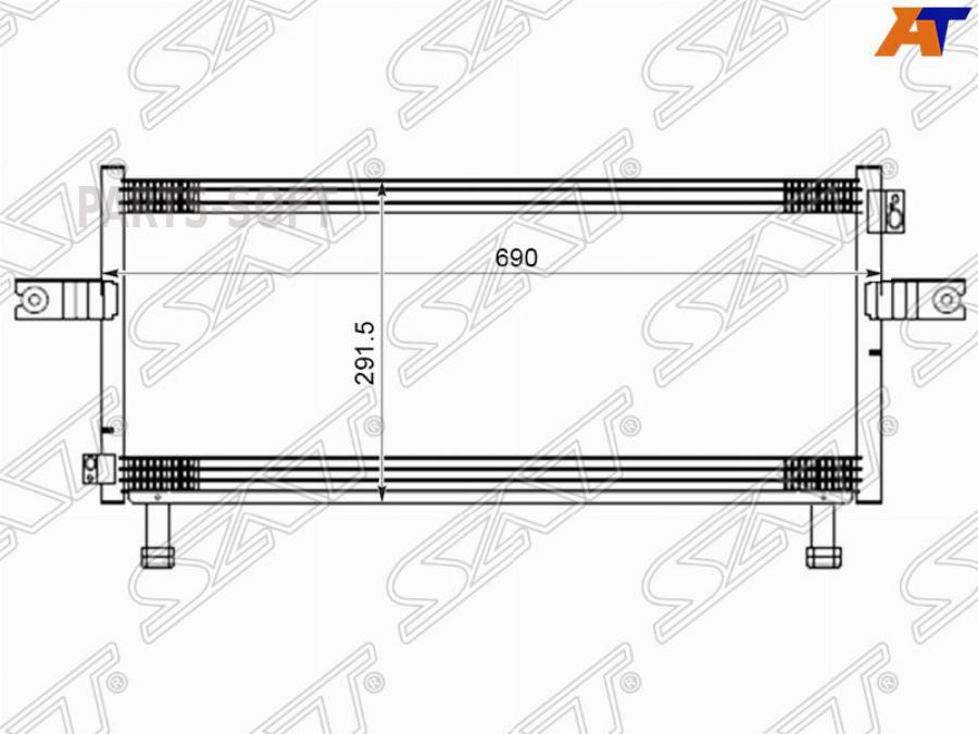 

Радиатор кондиционера Nissan Avenir 98-05 / Expert 99-06