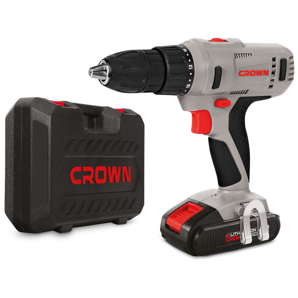 Акк. безударная дрель-шуруповерт CROWN CT21056L-1.5 BMC дрель безударная crown ct10125c