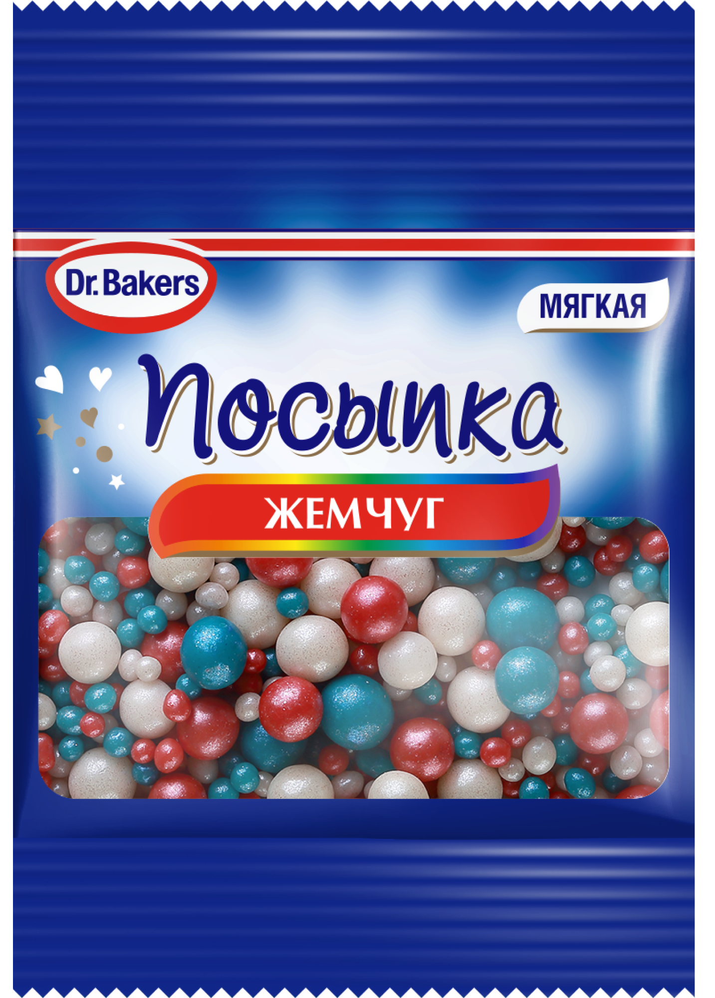 Посыпка Dr.Bakers Жемчуг цветной, 10 г