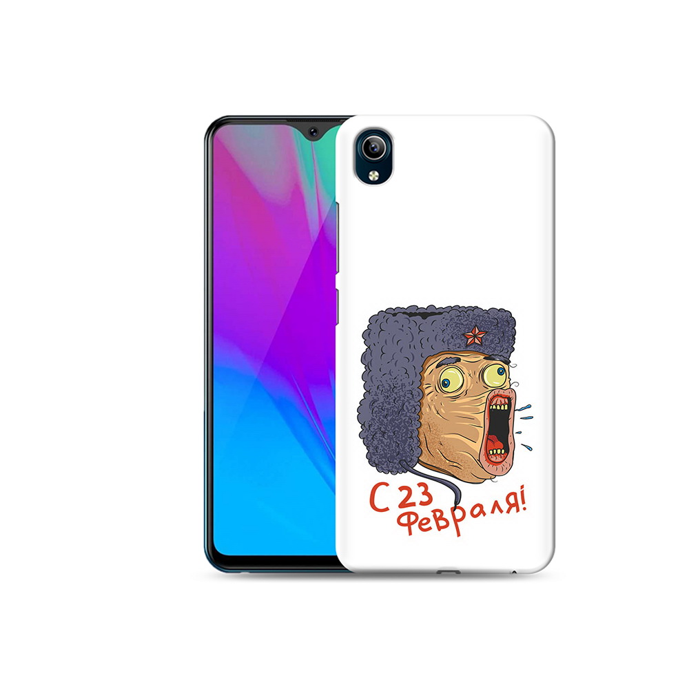 

Чехол MyPads Tocco для Vivo Y91C 23 февраля смешная эмоция (PT156610.438.15), Прозрачный, Tocco
