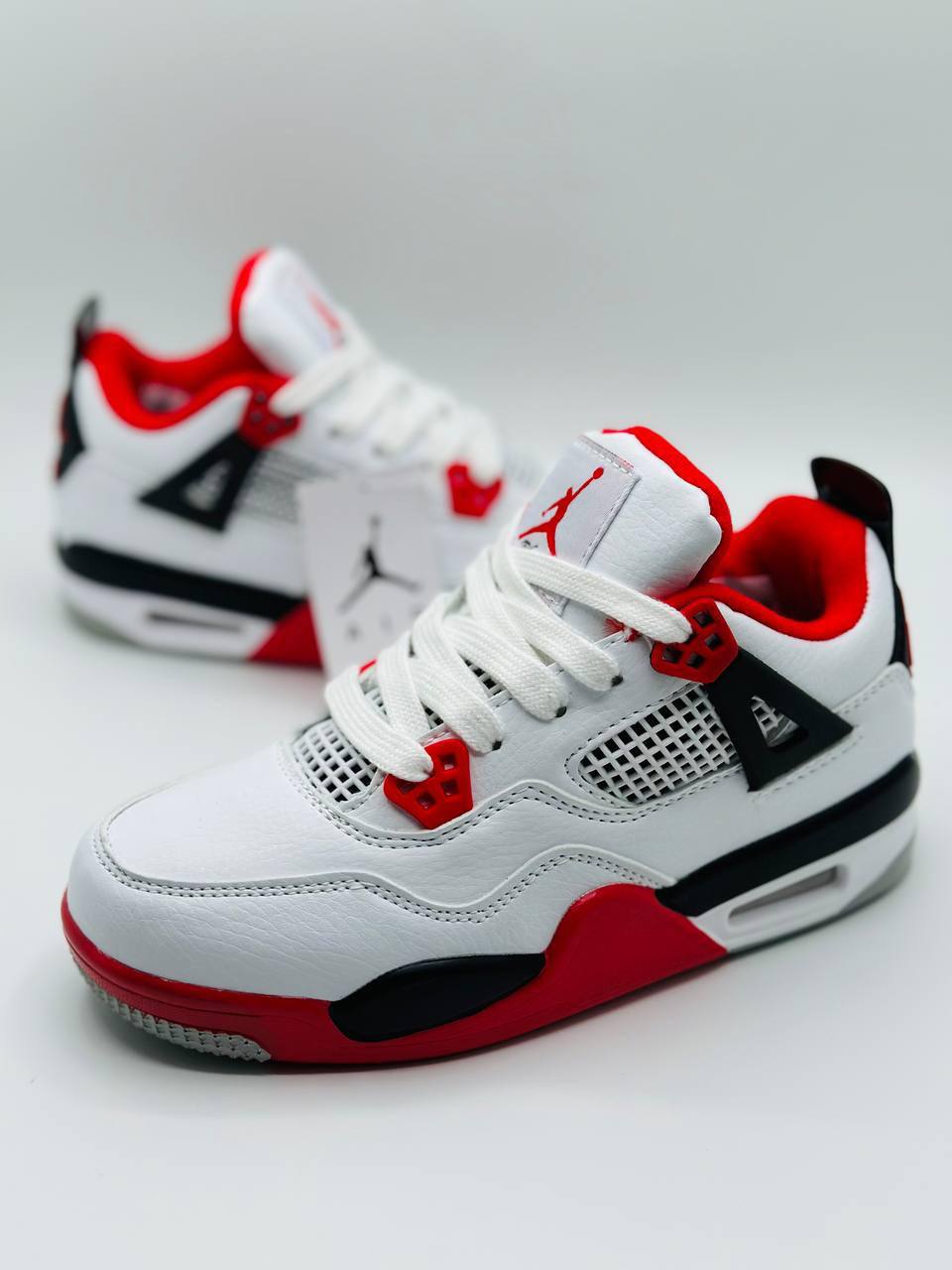 Кроссовки детские BUBA KIDS Air Jordan 4, белый; красный, 36