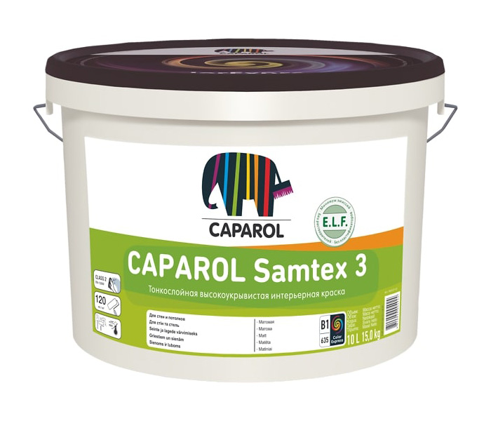 фото Краска caparol samtex 3 elf, база a, 10 л