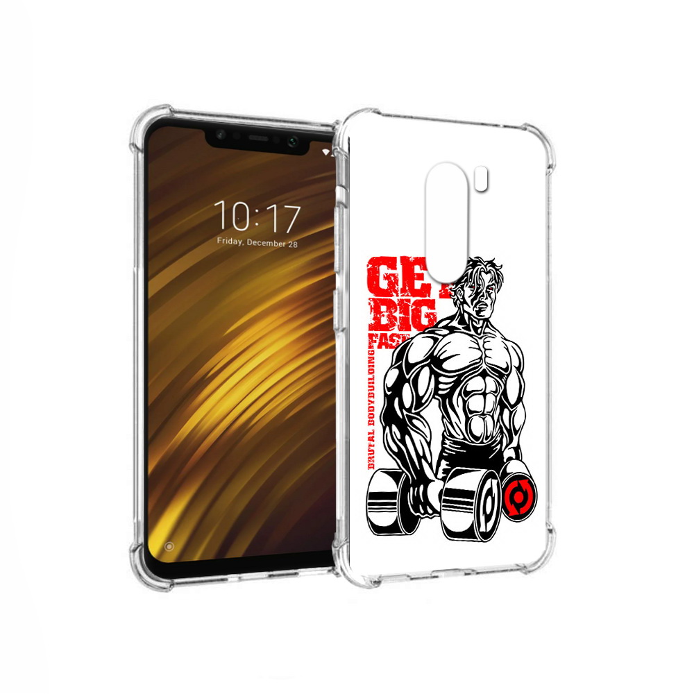 

Чехол MyPads Tocco для Xiaomi Pocophone F1 накаченное тело (PT116503.308.495), Прозрачный, Tocco