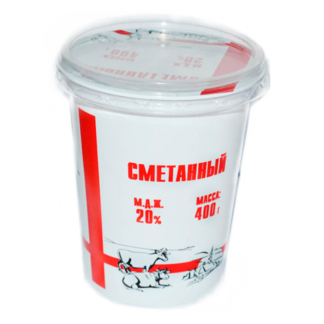 

Сметанный продукт НовМолДом 20% СЗМЖ 400 г