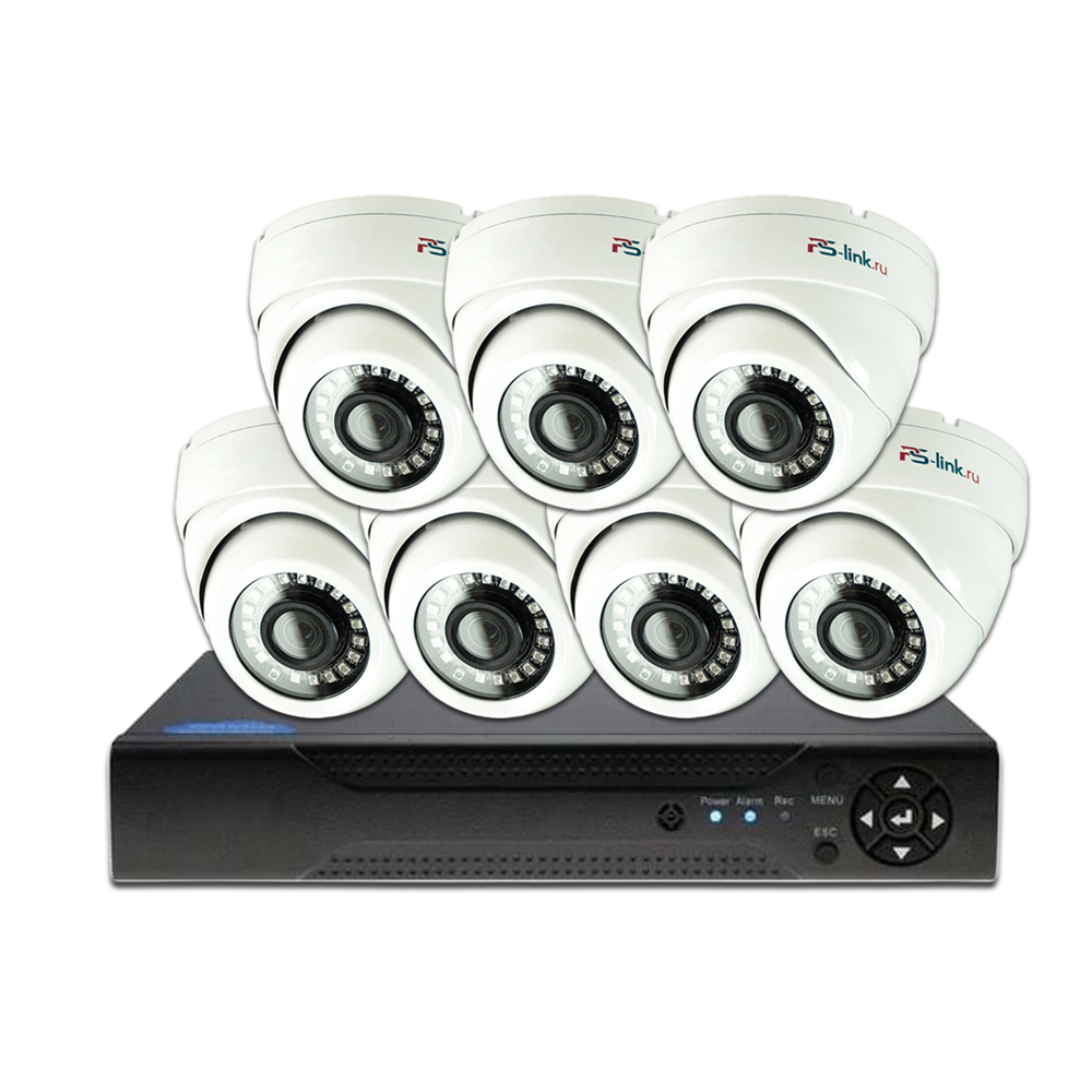 

Комплект видеонаблюдения Ps-Link KIT-A507HD 7 камер AHD 5Мп для помещения.