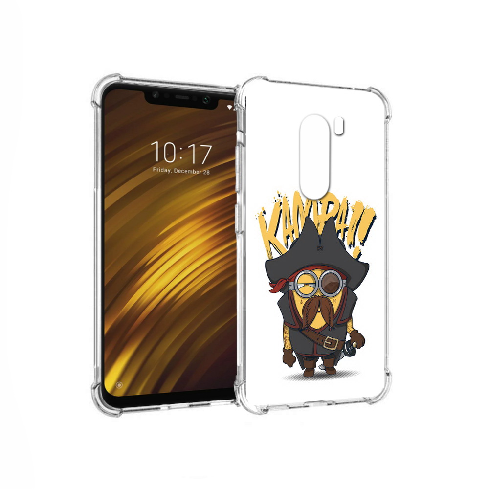 

Чехол MyPads Tocco для Xiaomi Pocophone F1 миньон пират (PT116503.308.476), Прозрачный, Tocco