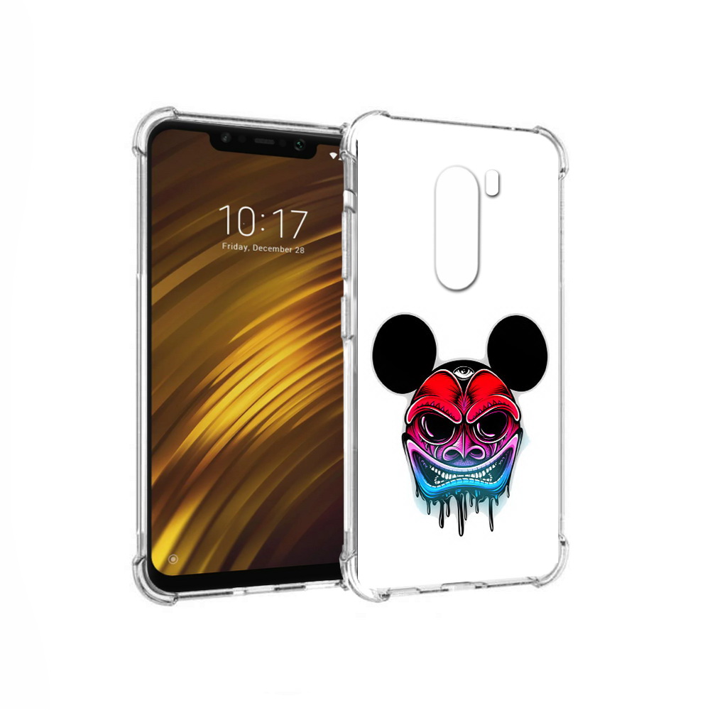 

Чехол MyPads Tocco для Xiaomi Pocophone F1 микки в маске (PT116503.308.473), Прозрачный, Tocco