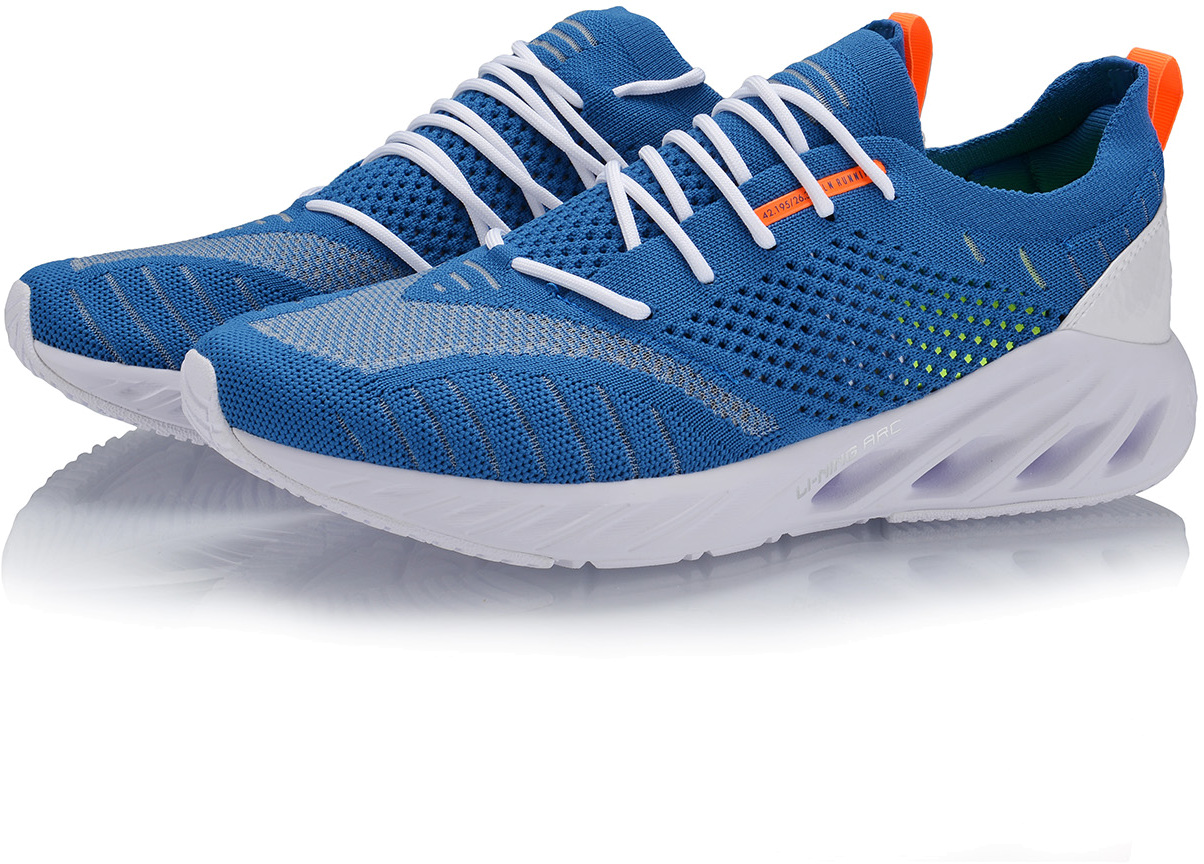 

Кроссовки мужские Li-Ning Male Cushion Running Shoes синие 10.5 US, Male Cushion Running Shoes