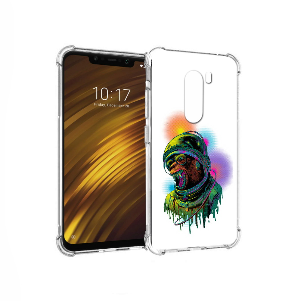 

Чехол MyPads Tocco для Xiaomi Pocophone F1 медведь космонавт (PT116503.308.466), Прозрачный, Tocco