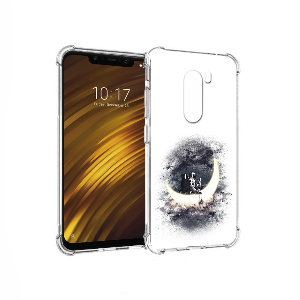 

Чехол MyPads Tocco для Xiaomi Pocophone F1 лунный путешественник (PT116503.308.448), Прозрачный, Tocco