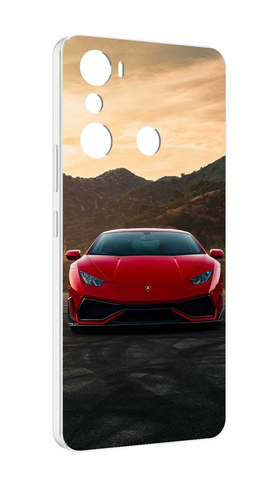 

Чехол MyPads lamborghini 1 мужской для Infinix Hot 20i, Прозрачный, Tocco