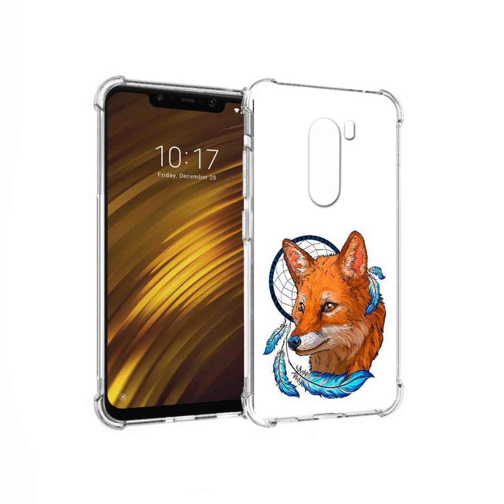 

Чехол MyPads Tocco для Xiaomi Pocophone F1 лиса и ловец снов (PT116503.308.438), Прозрачный, Tocco