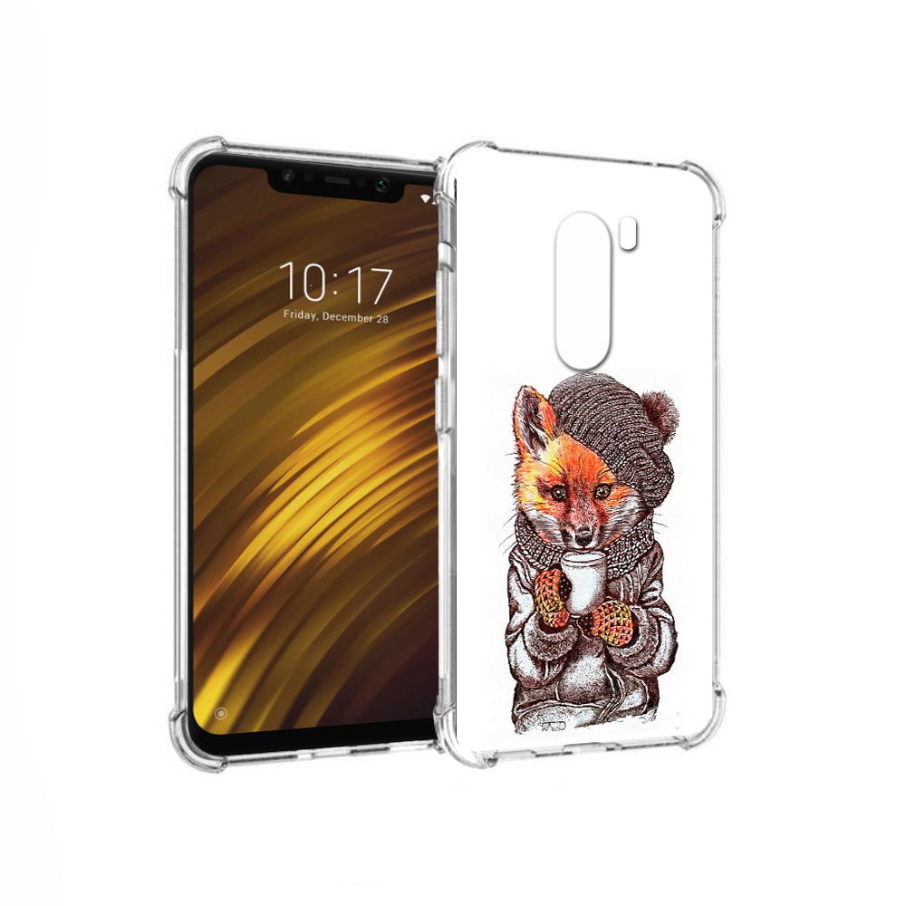 

Чехол MyPads Tocco для Xiaomi Pocophone F1 лиса в шапке (PT116503.308.437), Tocco