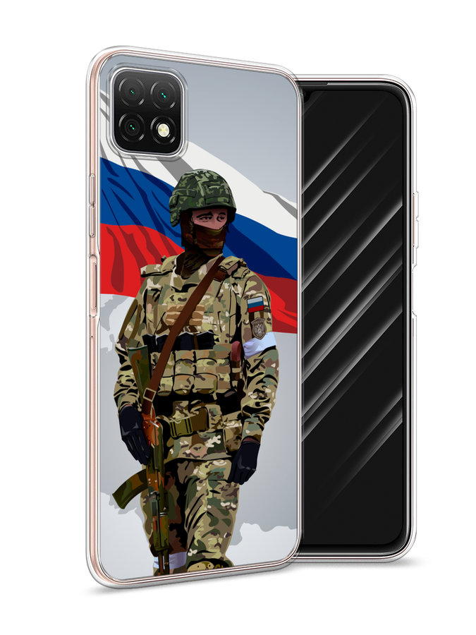 

Чехол Awog на Wiko T3 "Солдат с флагом", Белый;синий;красный;зеленый, 3400150-1