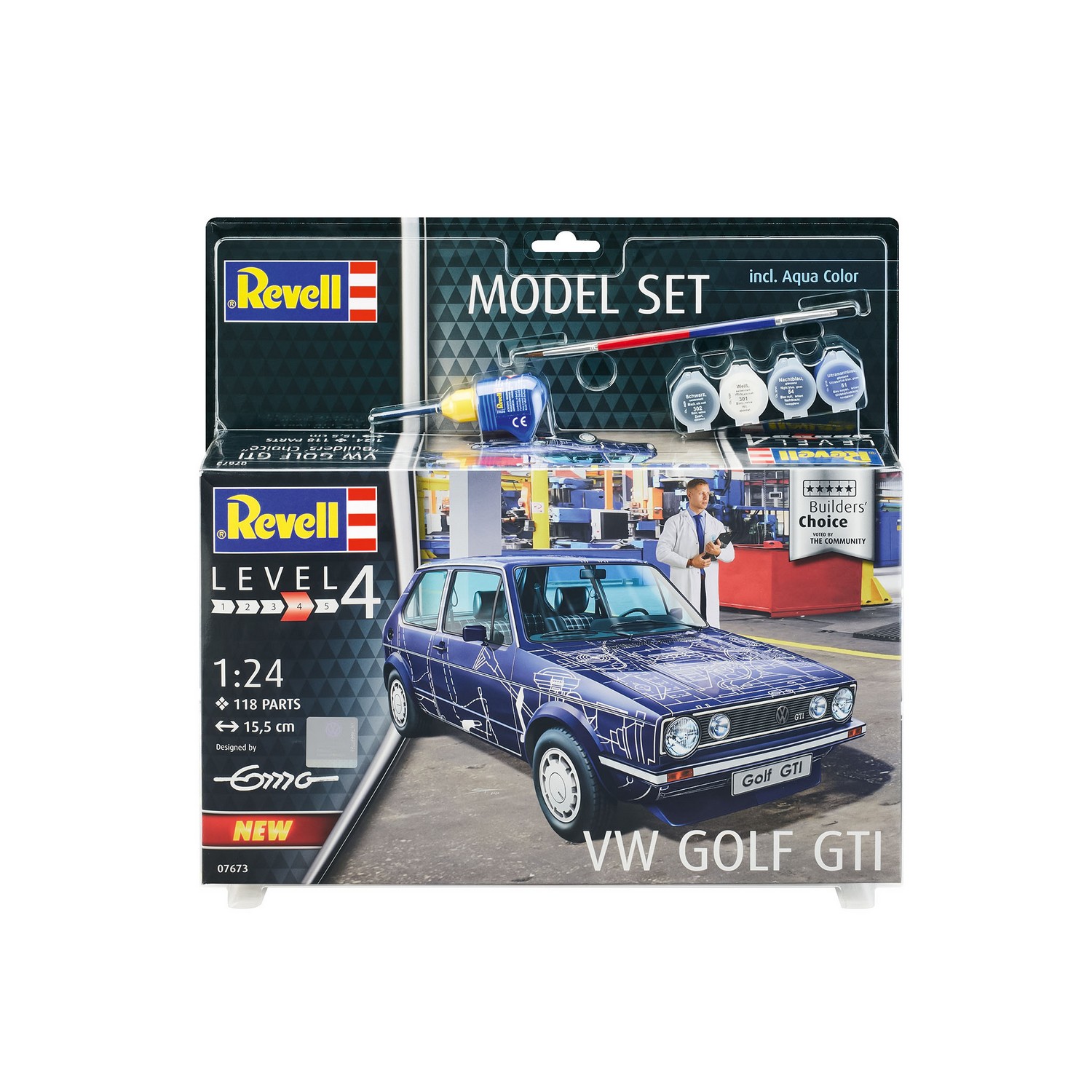 фото Набор автомобиль vw golf gti «builders choice» 67673 revell