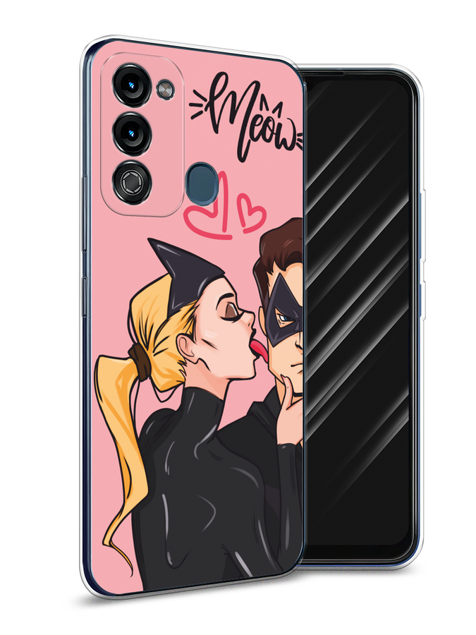 

Чехол Awog на Itel Vision 3 "Kiss of Cat Woman", Розовый;черный;бежевый, 3200850-1