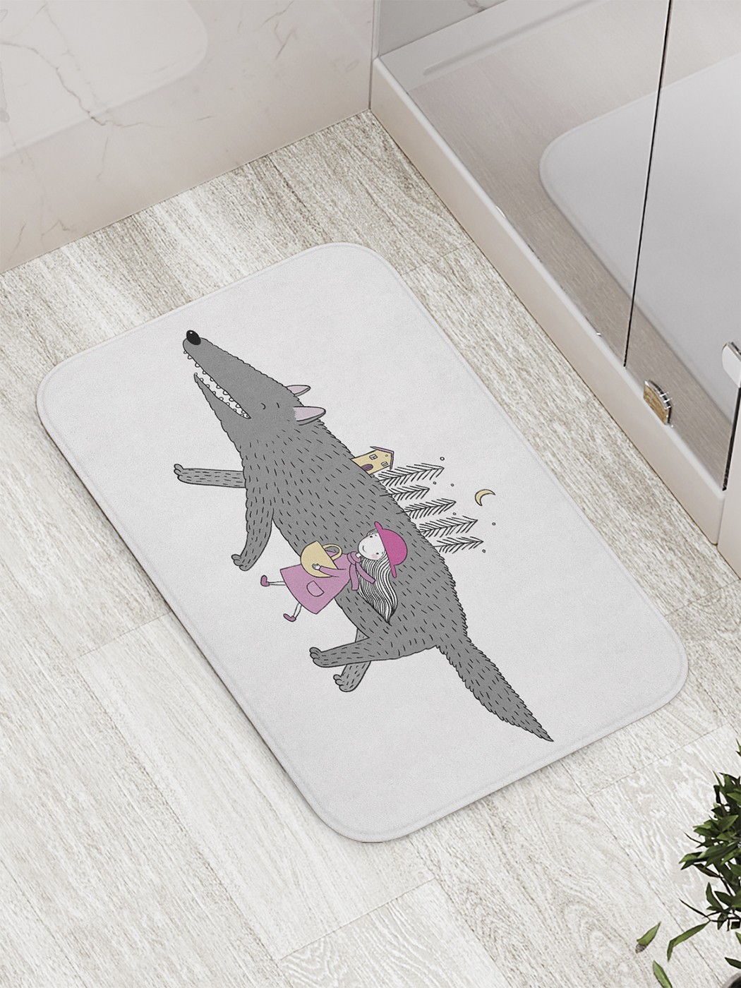 

Коврик противоскользящий для ванной, сауны, бассейна, 77х52 см bath_59820 JoyArty