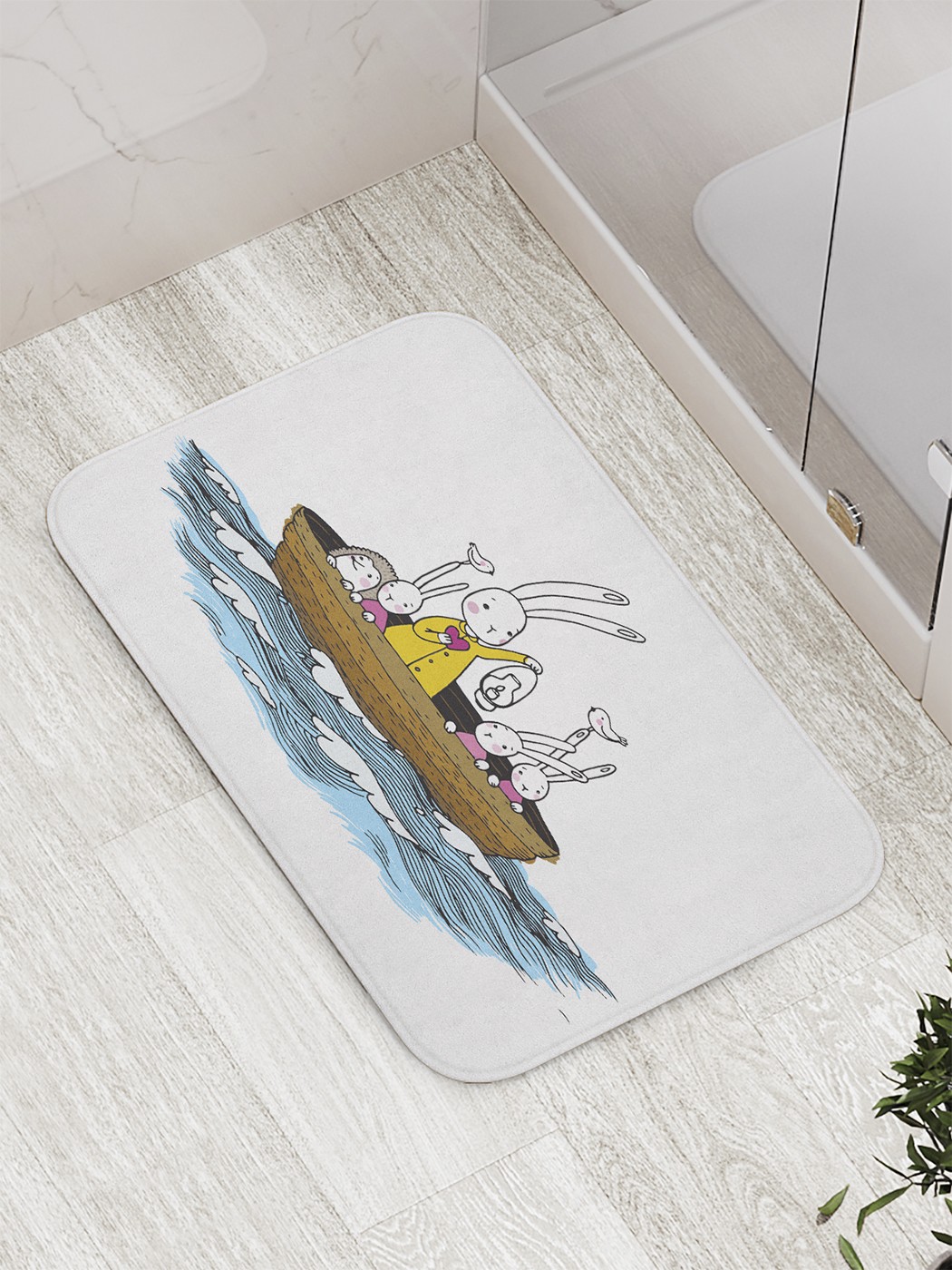 

Коврик противоскользящий для ванной, сауны, бассейна, 77х52 см bath_59818 JoyArty