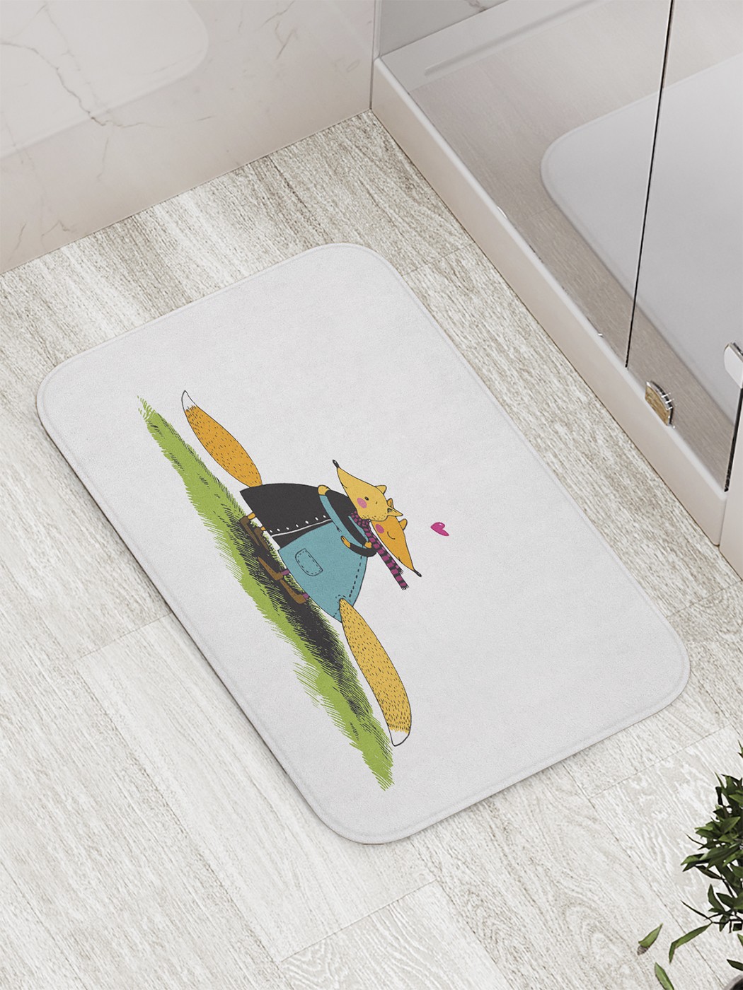 

Коврик противоскользящий для ванной, сауны, бассейна, 77х52 см bath_59815 JoyArty