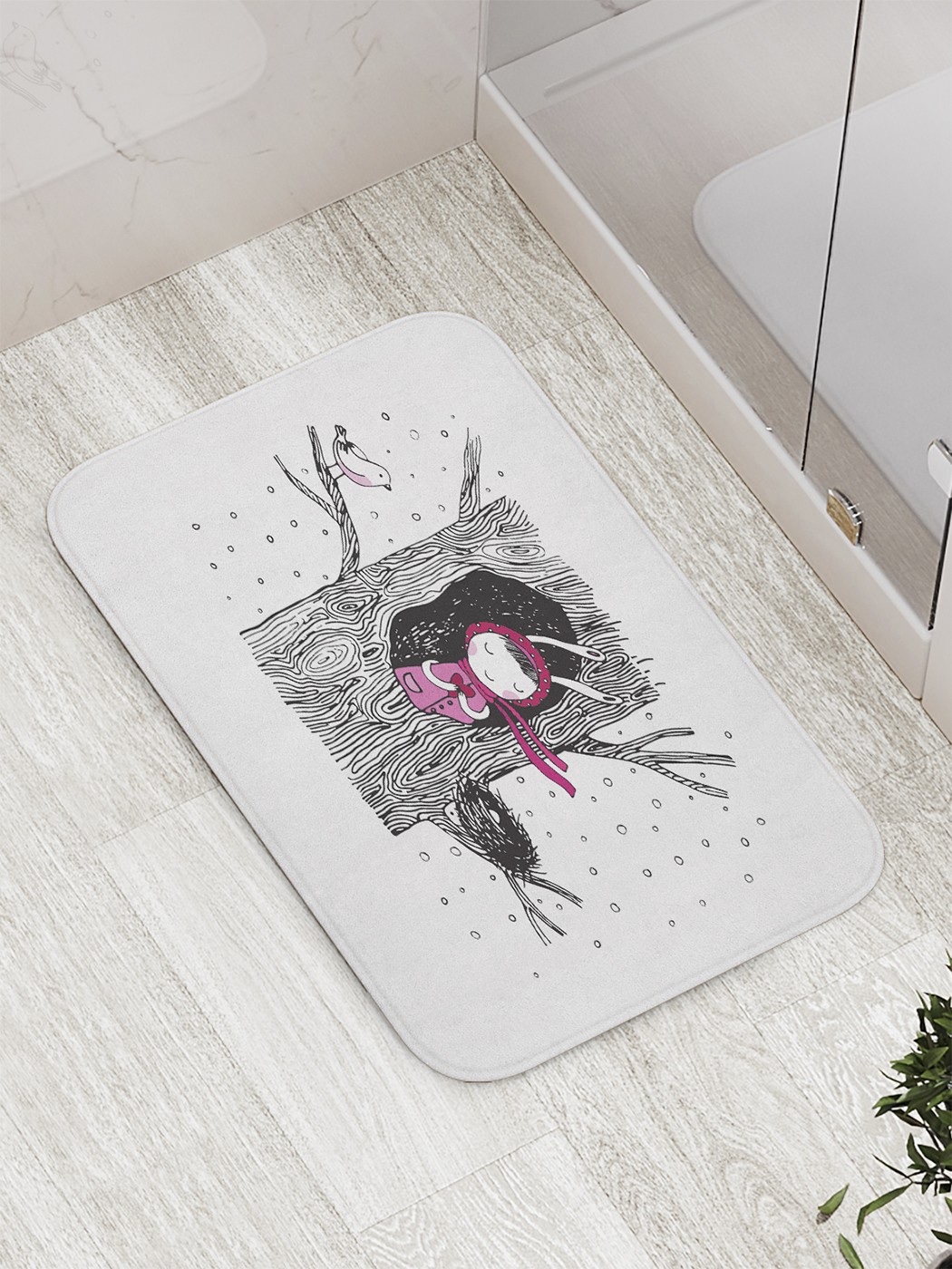 

Коврик противоскользящий для ванной, сауны, бассейна, 77х52 см bath_59811 JoyArty