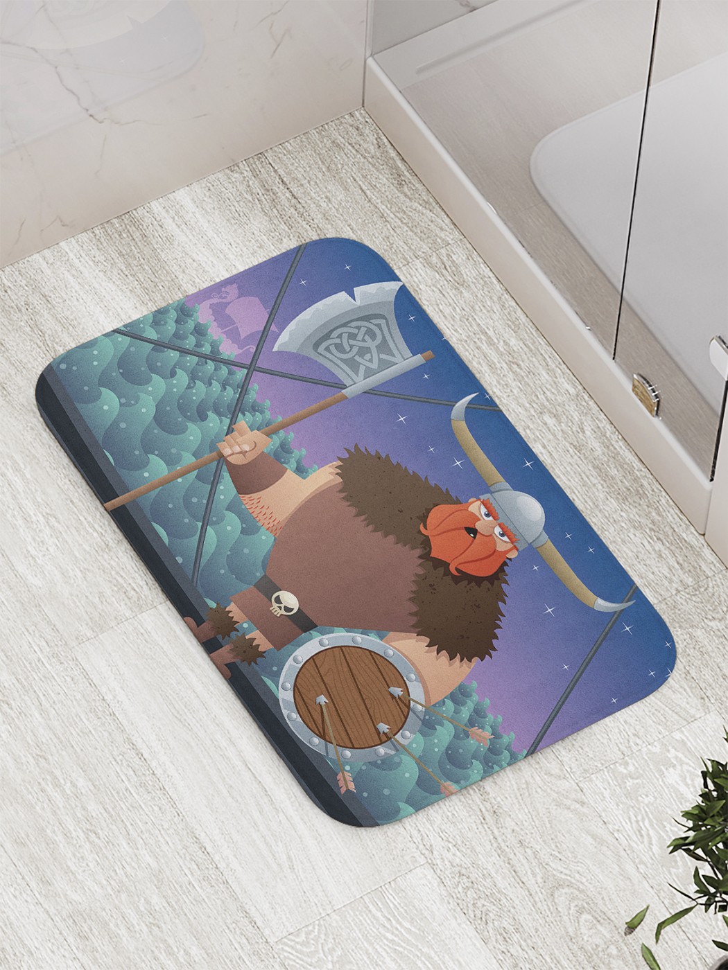 

Коврик противоскользящий для ванной, сауны, бассейна, 77х52 см bath_59756 JoyArty