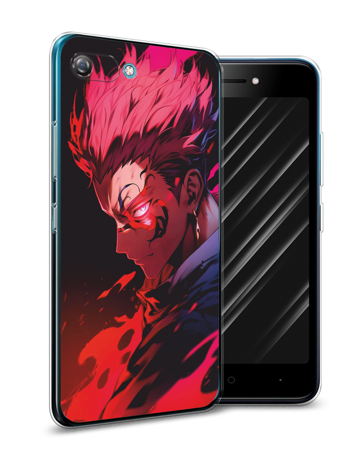 

Чехол Awog на Itel A25/A35 "Взгляд Сукуны", Розовый;красный;черный, 3200250-1