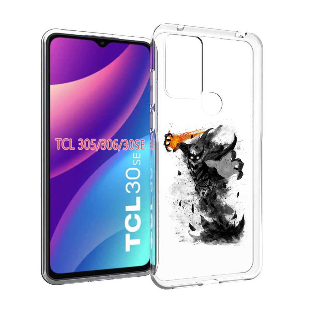 

Чехол MyPads nevermore черно белый для TCL 30SE/305/306/30E, Tocco