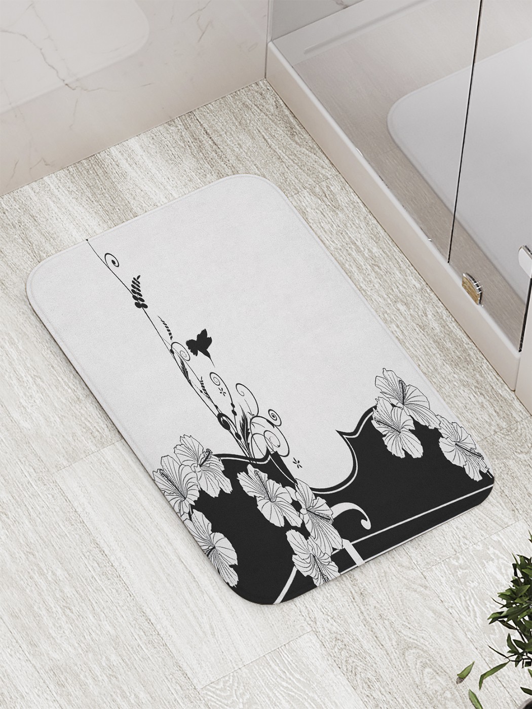 

Коврик противоскользящий для ванной, сауны, бассейна, 77х52 см bath_59696 JoyArty