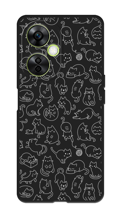 

Чехол Awog на OnePlus Nord N30 5G "Шкодливые котики", Прозрачный;бежевый, 153752-1