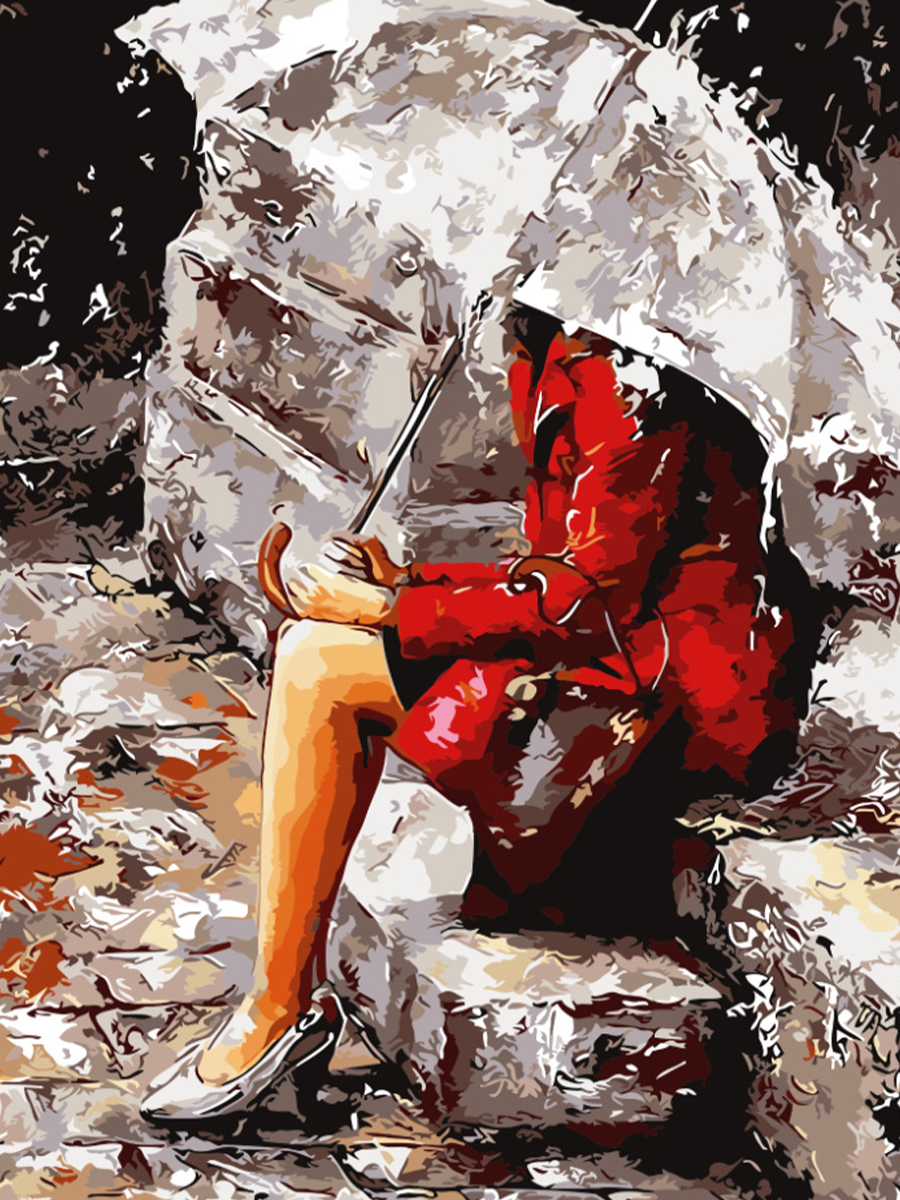 

Картина по номерам на холсте 40х50 см, Встречая закат